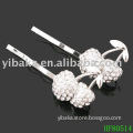 Slim hair clip crystal hair pin berry design ladies Hair Accessories HF80514